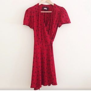 Reformation Wrap Dress S Fiona